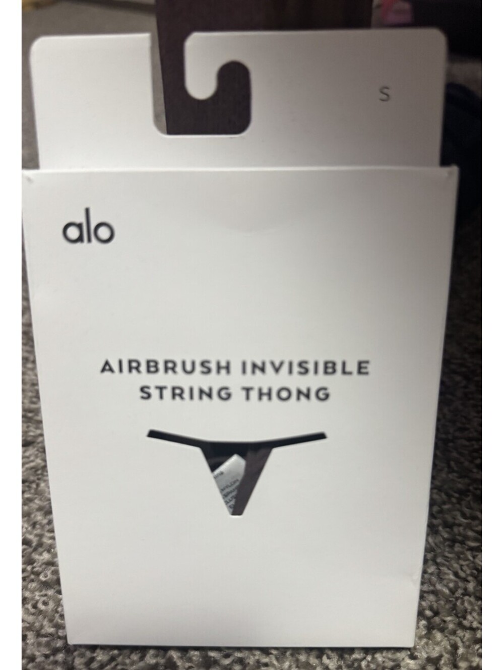 Alo Airbrush Invisible String Thong Panties Raisin S Nylon/Spandex 1pair A0096W